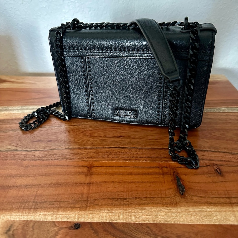Aimee Kestenberg Black Leather Crossbody Bag